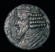 Silver tetradrachm of King Gotarzes II of Parthia (ruled 41 to 51), 1st century
