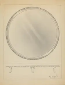 Silver Tray, c. 1936. Creator: Giacinto Capelli