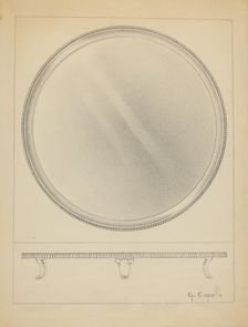 Silver Tray, c. 1936. Creator: Giacinto Capelli