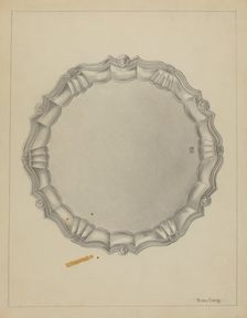 Silver Tray, c. 1936. Creator: Michael Fenga