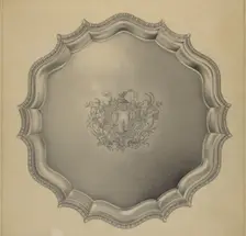 Silver Tray, c. 1937. Creator: Horace Reina