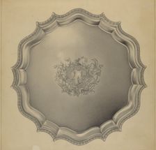 Silver Tray, c. 1937. Creator: Horace Reina