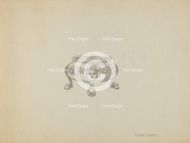 Silver Trencher Salt, c. 1936. Creator: Eugene La Foret.