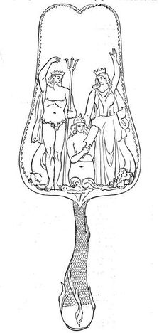 Silver trowel, 1844. Creator: Unknown