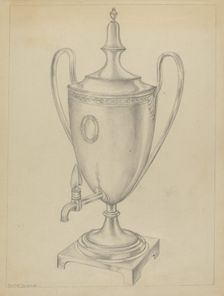 Silver Urn, c. 1936. Creator: Hester Duany