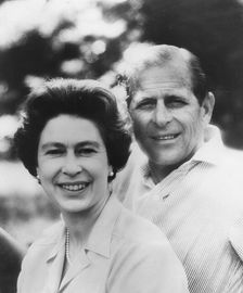 Silver wedding anniversary portrait of the Queen and Prince Philip, 1972