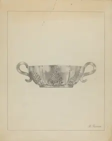 Silver Wine Taster, c. 1936. Creator: Horace Reina