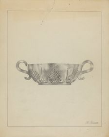 Silver Wine Taster, c. 1936. Creator: Horace Reina
