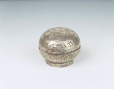 Silvered bronze covered box, Late Tang-Northern Song dynasty, China. Creator: Unknown