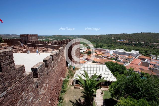 Silves Castle and the surrounding landscape, Silves, Portugal, 2009. Creator: Samuel Magal.
