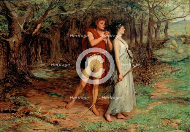 Silvius and Phoebe, 1872. Creator: John Pettie.