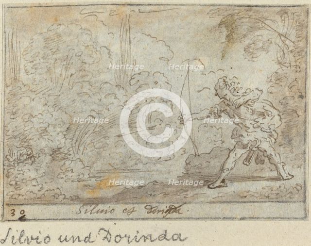 Silvio and Dorinda, 1640. Creator: Johann Wilhelm Baur.
