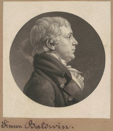 Simeon Baldwin, 1807. Creator: Charles Balthazar Julien Févret de Saint-Mémin
