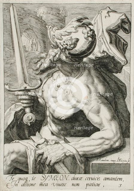 Simeon, c1590. Creator: Jacques de Gheyn II.