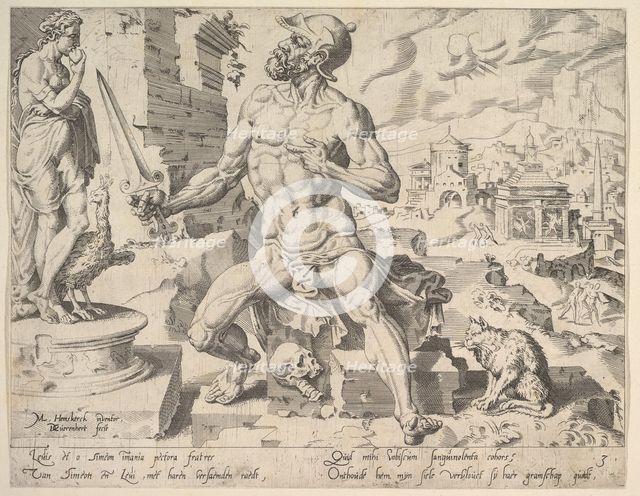 Simeon, from the series The Twelve Patriarchs, 1550. Creator: Dirck Volkertsen Coornhert.