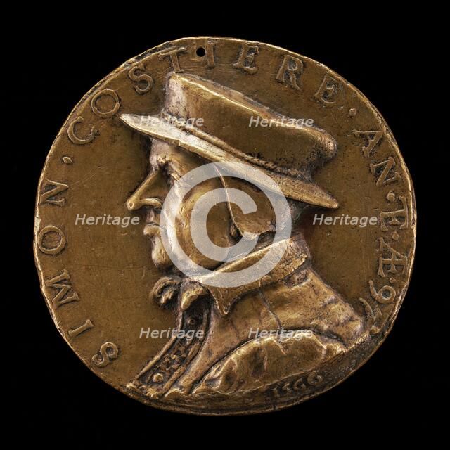 Simon Costière of Lyon, 1469-after 1572, Goldsmith and Jeweler, 1566. Creator: Pierre Woeiriot.