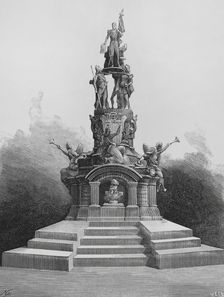 Simón Bolívar, (1783-1830), Venezuelan military and political figure, known as El Libertador, 1883. Creators: Manuel Nao, Eugenio Vela