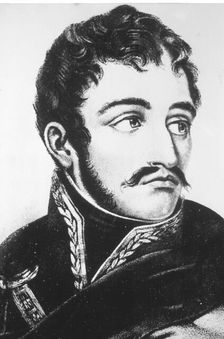 Simon Bolivar The Liberator (1783-1830), military and American independence hero, in a drawing …