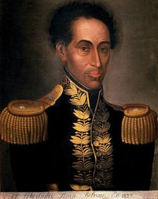 Simon Bolivar The Liberator (1783-1830), soldier and hero of the American Independence, portrai…