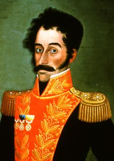 Simon Bolivar El Libertador (1783-1830), soldier and hero of the American Revolution