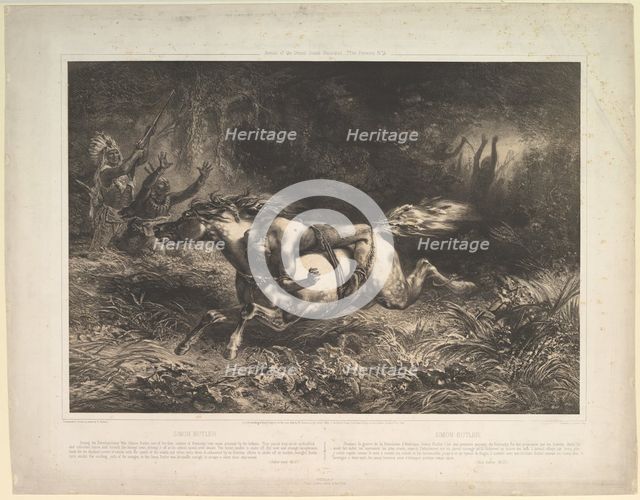 Simon Butler (Indian Trails, vol. II), 1852. Creator: Jean Francois Millet.