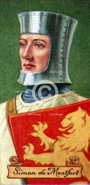 Simon de Montfort, taken from a series of cigarette cards, 1935. Artist: Unknown