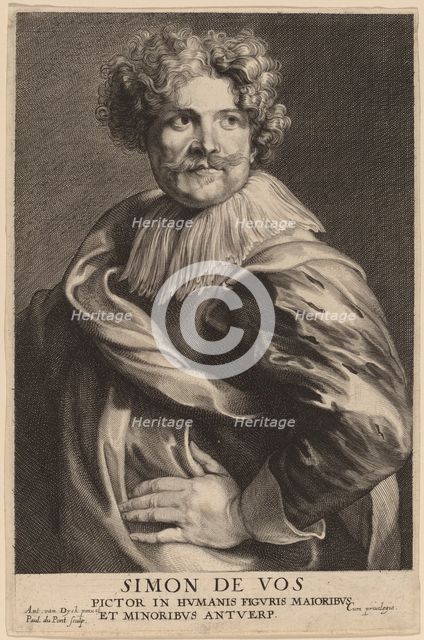 Simon de Vos, probably 1626/1641. Creator: Paulus Pontius.