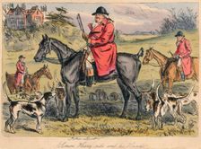 Simon Heavy - side and his Hounds 1865. Artists: Hablot Knight Browne, John Leech