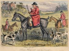Simon Heavy - side and his Hounds 1865. Artists: Hablot Knight Browne, John Leech