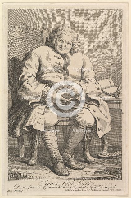 Simon Lord Lovat, 1746. Creator: William Hogarth.