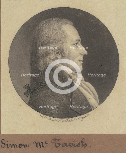 Simon McTavish, 1796-1797. Creator: Charles Balthazar Julien Févret de Saint-Mémin.