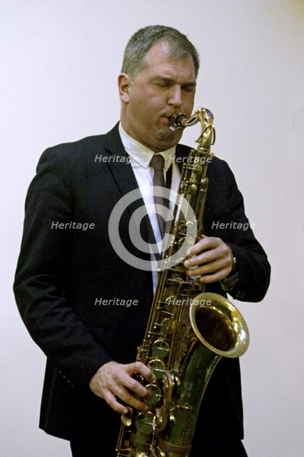 Simon Spillett, Simon Spillett Quartet, National Jazz Archive Loughton Essex, 15 Feb 2020. Creator: Brian O'Connor.