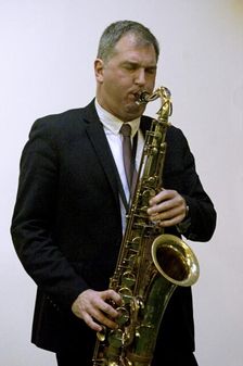 Simon Spillett, Simon Spillett Quartet, National Jazz Archive Loughton Essex, 15 Feb 2020. Creator: Brian O'Connor