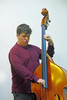Simon Read, Adrian Cox Quartet, Loughton Methodist Church, Essex, 28 Sept 2019. Creator: Brian O'Connor
