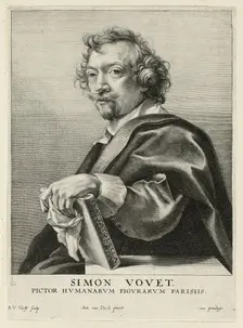Simon Vouet, 1630/36. Creators: Robert van Voerst, Anthony van Dyck