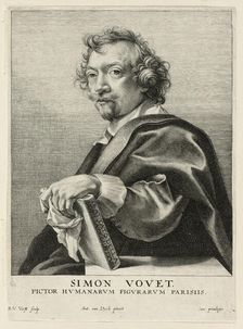 Simon Vouet, 1630/36. Creators: Robert van Voerst, Anthony van Dyck