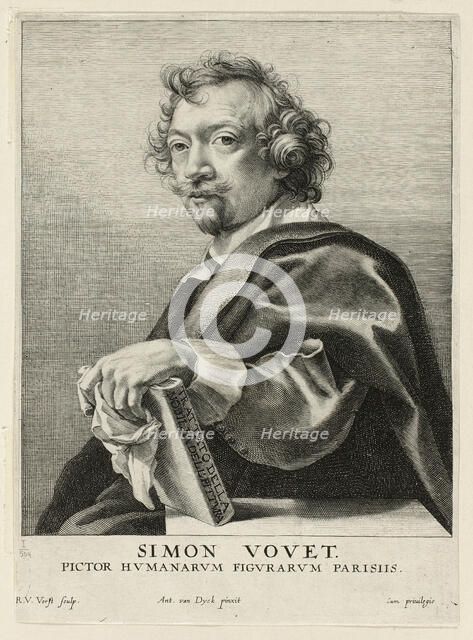Simon Vouet, 1630/36. Creators: Robert van Voerst, Anthony van Dyck.