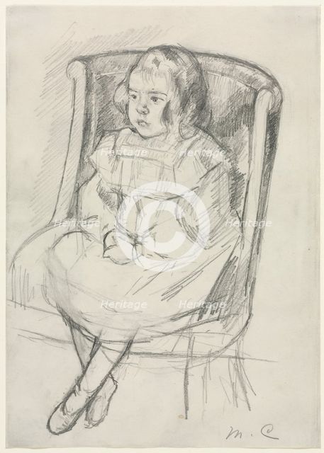 Simone Seated, c. 1903. Creator: Mary Cassatt (American, 1844-1926).