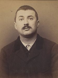 Simonin. Joseph. 26 ans, né à Saint-Maurice (Seine). Gainier. Anarchiste. 6/3/94. , 1894. Creator: Alphonse Bertillon