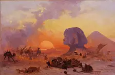 Simoom, a wind in the Desert of Egypt, ca 1844