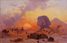 Simoom, a wind in the Desert of Egypt, ca 1844
