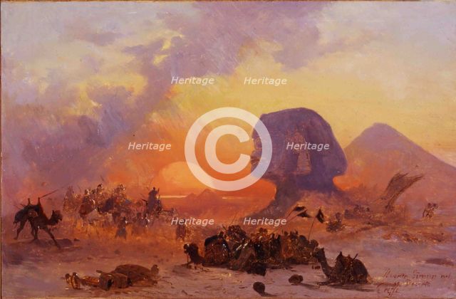 Simoom, a wind in the Desert of Egypt, ca 1844.