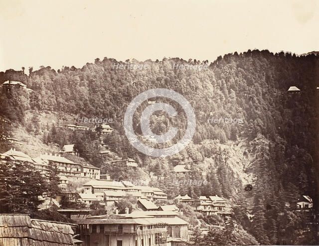 Simla Bazaar, 1858-61. Creator: Unknown.