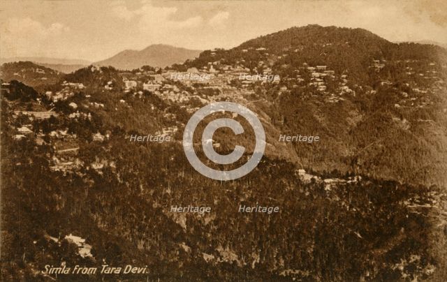'Simla from Tara Devi', c1918-c1939. Creator: Unknown.