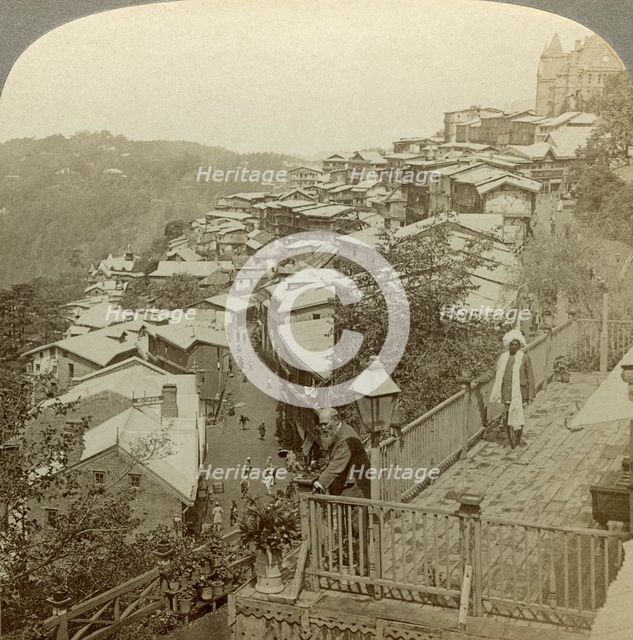Simla, India's 'summer capital', c1900s(?).Artist: Underwood & Underwood