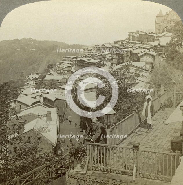 Simla, India's 'summer capital', c1900s(?).Artist: Underwood & Underwood