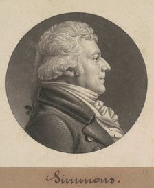 Simmons, 1806. Creator: Charles Balthazar Julien Févret de Saint-Mémin