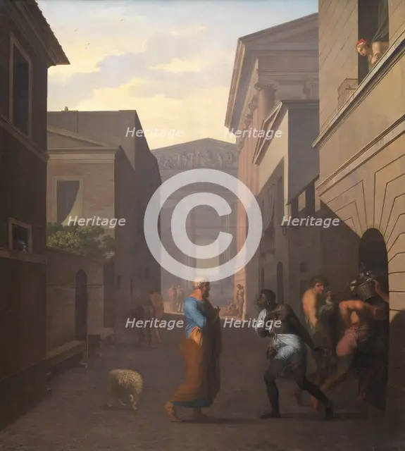 Simo and his former slave Sosia, 1803. Creator: Nicolai Abraham Abildgaard.