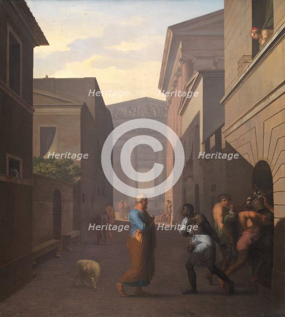 Simo and his former slave Sosia, 1803. Creator: Nicolai Abraham Abildgaard.