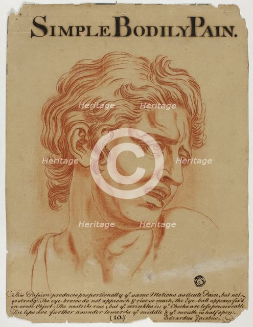 Simple Bodily Pain, after 1698. Creator: Eduardus Jacobus.